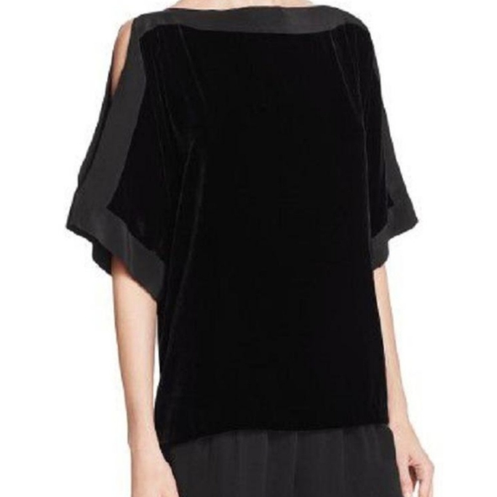 Eileen Fisher Velvet & Silk Kimono Top Size PS NEW!